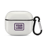 Custom White Purple AirPods Case (3rd Generation)
