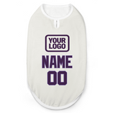 Custom White Purple Pet Vest