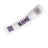 Custom White Purple Arm Sleeve