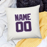 Custom White Purple Pillowcase