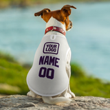 Custom White Purple Pet Vest