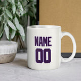 Custom White Purple Mug