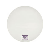 Custom White Purple Round Table Cloth