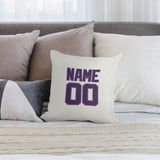 Custom White Purple Pillowcase