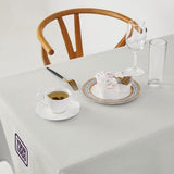 Custom White Light Purple Square Table Cloth
