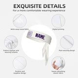 Custom White Purple Headband