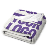 Custom White Light Purple Blanket