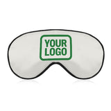 Custom White Emerald Green Sleep Mask