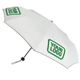 Custom White Emerald Green Automatic Umbrella