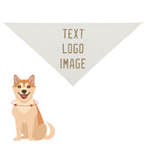Custom White Light Khaki Pet Scarf