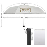 Custom White Light Khaki Automatic Umbrella