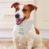 Custom White Light Khaki Pet Scarf
