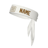 Custom White Khaki Headband