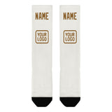 Custom White Khaki Knee-High Sock