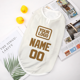 Custom White Khaki Pet Vest