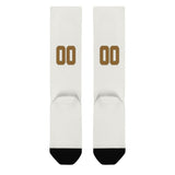 Custom White Khaki Knee-High Sock
