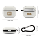 Custom White Khaki AirPods Case (3rd Generation)