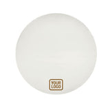 Custom White Khaki Round Table Cloth