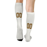Custom White Khaki Knee-High Sock