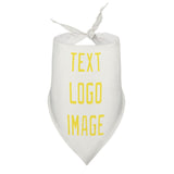 Custom White Light Yellow Pet Scarf