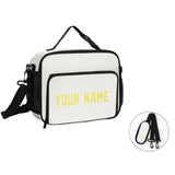Custom White Light Yellow Lunch Bag