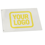 Custom White Light Yellow Flag