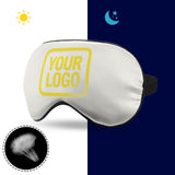 Custom White Light Yellow Sleep Mask