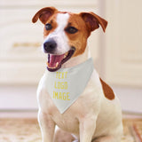 Custom White Light Yellow Pet Scarf