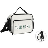 Custom White Blue Green Lunch Bag