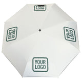 Custom White Blue Green Automatic Umbrella