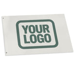 Custom White Blue Green Flag