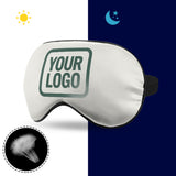 Custom White Blue Green Sleep Mask