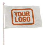 Custom White Orange Flag