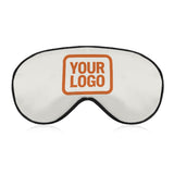 Custom White Orange Sleep Mask