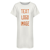 Custom White Orange Nachthemd