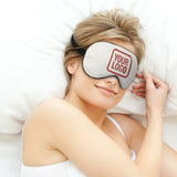 Custom White Copper Rose Sleep Mask