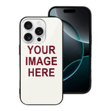 Custom White Crimson Red Phone Case