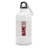 Custom White Crimson Red Sports Bottle