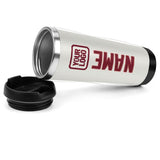 Custom White Crimson Red Stainless Steel Water Cup