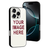 Custom White Crimson Red Phone Case