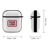 Custom White Crimson Red AirPods Case