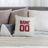 Custom White Crimson Red Pillowcase
