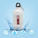 Custom White Crimson Red Sports Bottle