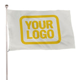 Custom White Gold Flag
