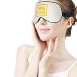 Custom White Gold Sleep Mask
