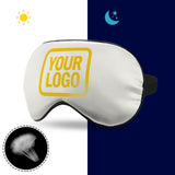 Custom White Gold Sleep Mask
