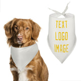 Custom White Gold Pet Scarf
