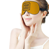 Custom Yellow Brown Sleep Mask