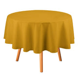 Custom Yellow Yellow Round Table Cloth