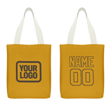 Custom Yellow Yellow Canvas Tote Bag